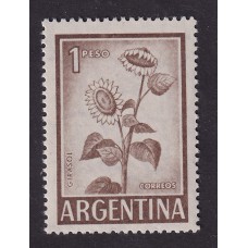 ARGENTINA 1959 GJ 1128Aa ESTAMPILLA NUEVA MINT PAPEL MATE DURO U$ 3